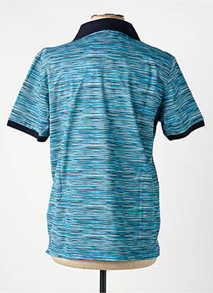 T-shirt coupe cintrée manches courtes bleu MONTE CARLO homme