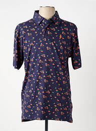 Polo tissage jersey manches courtes bleu RUCKFIELD homme