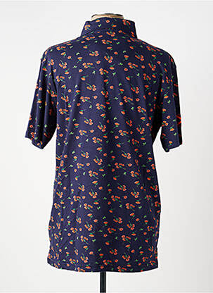 Polo tissage jersey manches courtes bleu RUCKFIELD homme