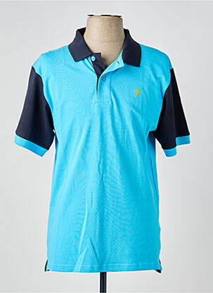 Polo stretch manches courtes bleu RUCKFIELD homme