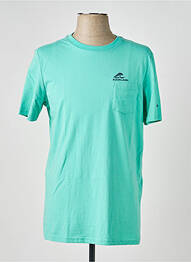 T-shirt broderie manches courtes vert NEW ZEALAND AUCKLAND homme