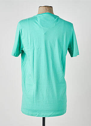 T-shirt broderie manches courtes vert NEW ZEALAND AUCKLAND homme
