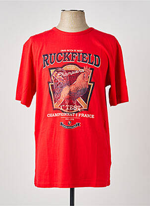 T-shirt coupe cintrée manches courtes rouge RUCKFIELD homme