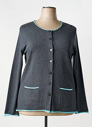 Gilet manches longues stretch gris TELMAIL femme