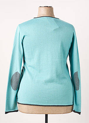 Pull stretch manches longues bleu TELMAIL femme