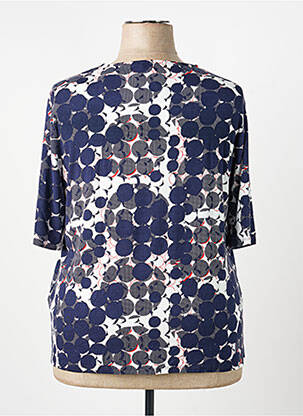 Blouse manches courtes manches courtes bleu BARBARA LEBEK femme
