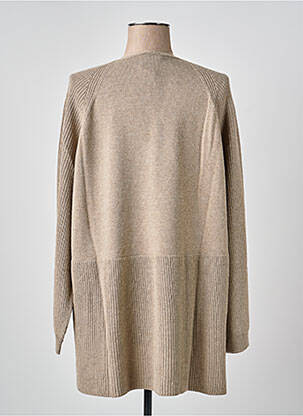 Pull tunique manches longues manches longues beige PERSONA femme