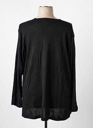 Pull coupe droite manches longues noir KAKIE femme
