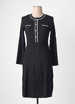 Robe pull stretch manches longues noir GERARD DAREL femme