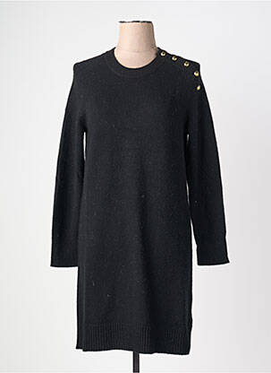 Robe pull coupe droite manches longues noir GERARD DAREL femme