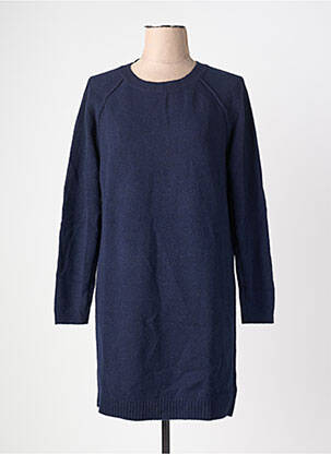 Robe pull coupe droite manches longues bleu GERARD DAREL femme