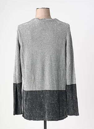 Pull coupe droite manches longues gris MARINA RINALDI femme