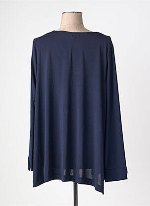 Top stretch manches longues bleu JORGIE PARIS femme