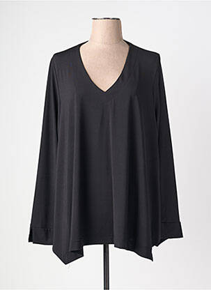 Top stretch manches longues noir JORGIE PARIS femme