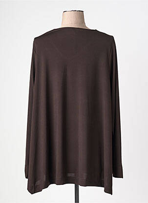 Top stretch manches longues marron JORGIE PARIS femme