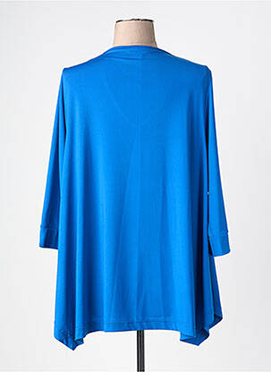 Top stretch manches 3/4 bleu JORGIE PARIS femme