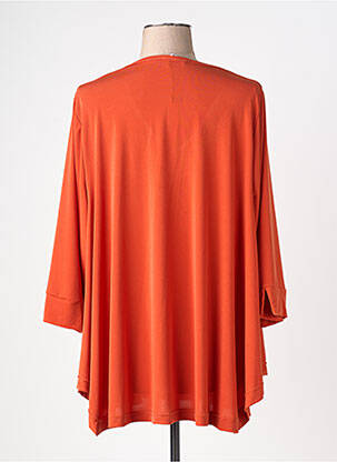 Top stretch manches 3/4 orange JORGIE PARIS femme