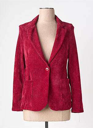 Blazer coupe cintrée rouge MADE IN ITALY femme