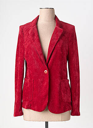 Blazer coupe cintrée rouge MARGOT femme