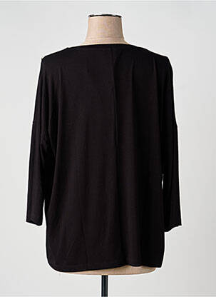 Top imprimé fantaisie manches 3/4 noir MARINA RINALDI femme