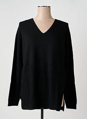 Pull coupe droite manches longues noir MARINA RINALDI femme
