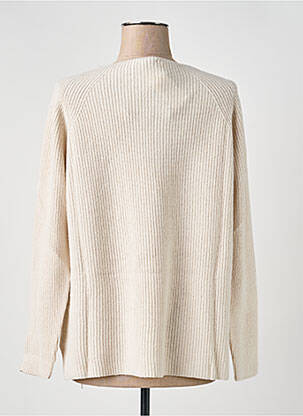 Pull col bateau manches longues beige MARINA RINALDI femme