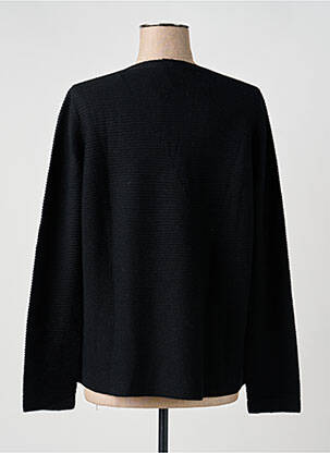 Pull coupe cintrée manches longues noir PERSONA femme