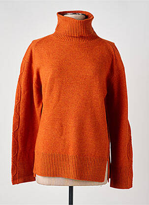 Pull coupe cintrée manches longues orange BELLA JONES femme