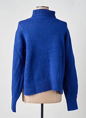 Pull coupe droite manches longues bleu AN' GE femme