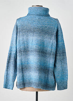 Pull col roulé coupe ajustée manches longues bleu BELLA JONES femme