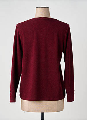 Pull coupe cintrée manches longues rouge HALOGENE femme