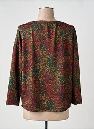 Pull col bateau manches longues vert HALOGENE femme