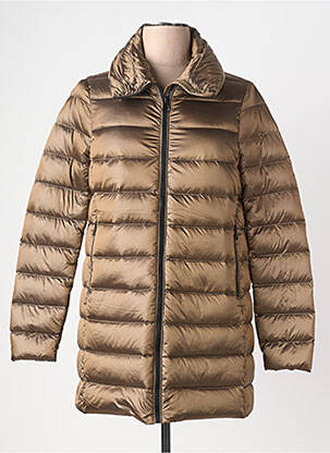 Doudoune poches sans capuche marron FREDA femme