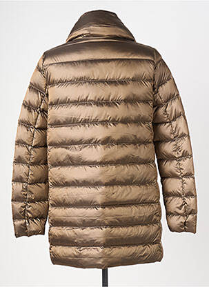 Doudoune poches sans capuche marron FREDA femme