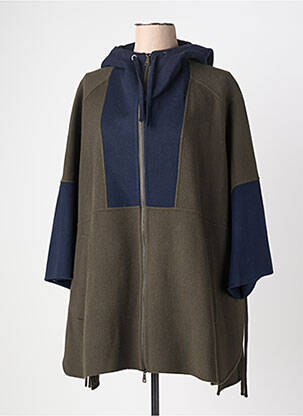 Manteau long coupe droite a capuche vert WEEKEND MAXMARA femme