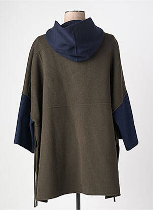 Manteau long coupe droite a capuche vert WEEKEND MAXMARA femme