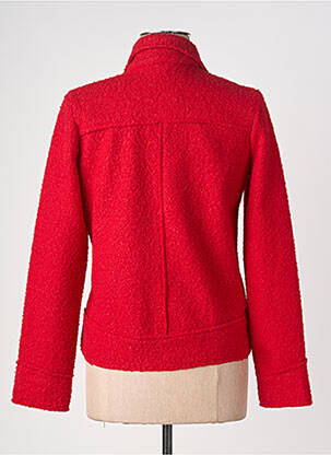 Veste casual col tailleur rouge LE SINGE DE JULIE femme