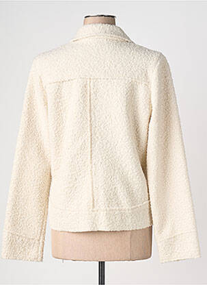 Veste casual col tailleur beige LE SINGE DE JULIE femme