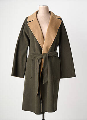 Manteau long coupe cintrée sans capuche marron MAX MARA femme