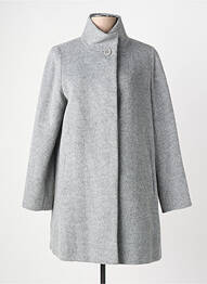 Manteau court coupe droite sans capuche gris CINZIA ROCCA femme