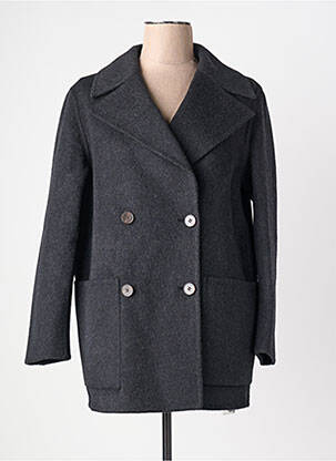 Manteau court coupe droite sans capuche gris STUDIO NORDIIC femme