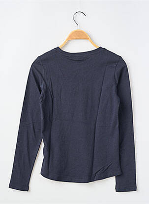 T-shirt sérigraphie floquée manches longues bleu GARCIA fille