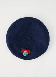 Bonnet forme béret bleu POUPEE CHIC femme