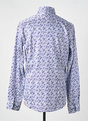 Chemise manches longues imprimé fantaisie bleu DARIO BELTRAN homme