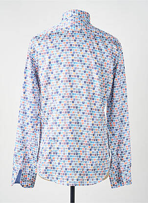 Chemise manches longues imprimé fantaisie bleu DARIO BELTRAN homme