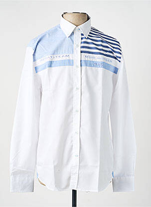 Chemise manches longues coupe droite blanc MISE AU GREEN homme