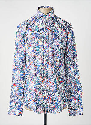 Chemise manches longues coupe cintrée bleu CASAMODA homme