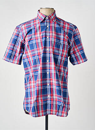 Chemise manches courtes poches bleu MISE AU GREEN homme