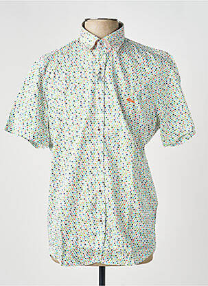 Chemise manches courtes imprimé fantaisie vert DARIO BELTRAN homme
