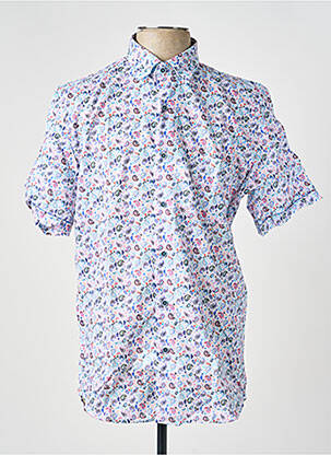 Chemise manches courtes poches bleu DARIO BELTRAN homme